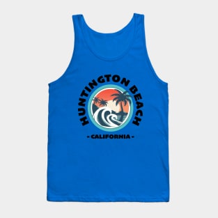 Huntington Beach - California (with Black Lettering) Tank Top